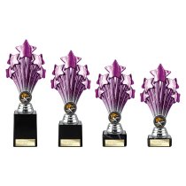 5 Star Trophy | Purple and Silver | 245mm