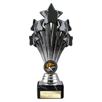 5 Star Trophy | Black and Silver | 200mm