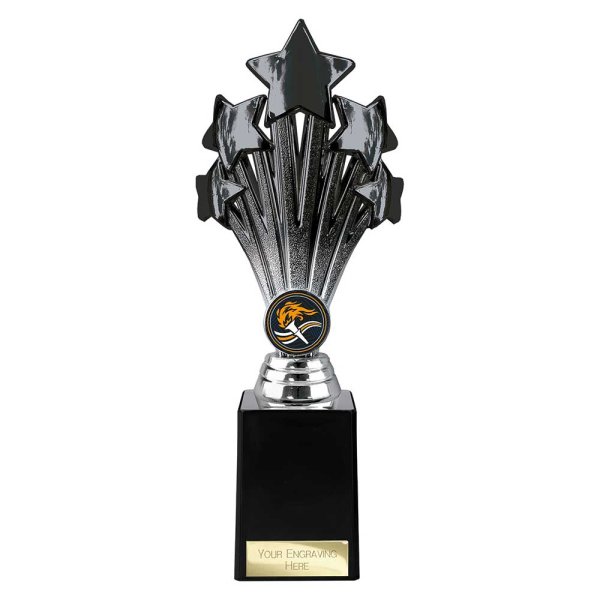 5 Star Trophy | Black and Silver | 245mm