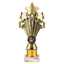 5 Star Tube Trophy | Gold 215mm