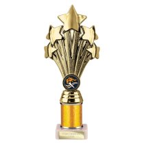 5 Star Tube Trophy | Gold 240mm