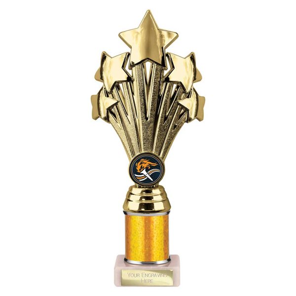 5 Star Tube Trophy | Gold 240mm