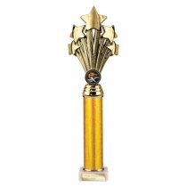 5 Star Tube Trophy | Gold 365mm