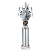 5 Star Tube Trophy | Silver | 315mm