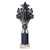 5 Star Tube Trophy | Black & Silver | 265mm - TR26548C