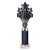 5 Star Tube Trophy | Black & Silver | 290mm - TR26548D