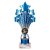 5 Star Tube Trophy | Blue & Silver | 215mm - TR26549A
