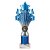 5 Star Tube Trophy | Blue & Silver | 240mm - TR26549B