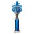 5 Star Tube Trophy | Blue & Silver | 315mm - TR26549E