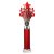 5 Star Tube Trophy | Red and Silver | 340mm - TR26550F
