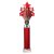 5 Star Tube Trophy | Red and Silver | 365mm - TR26550G