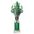 5 Star Tube Trophy | Green and Silver | 265mm - TR26551C