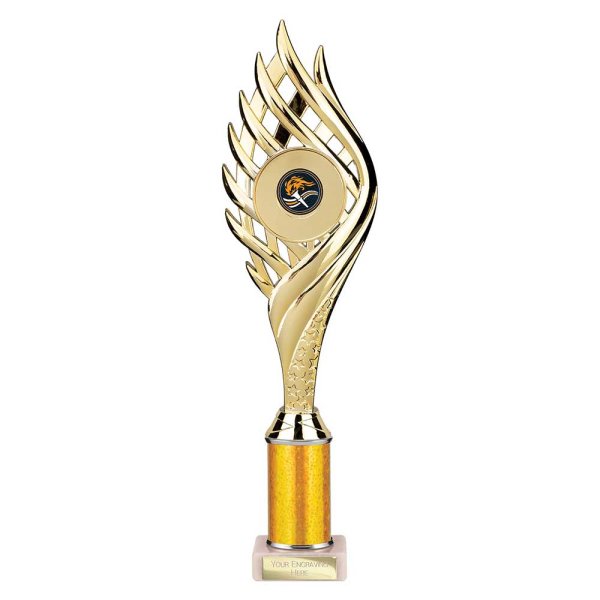 Wildfire Tube Trophy | Gold | 340mm