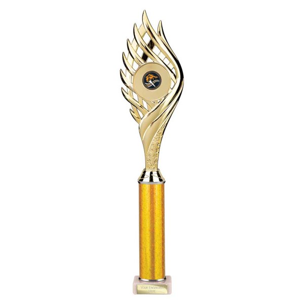 Wildfire Tube Trophy | Gold | 440mm