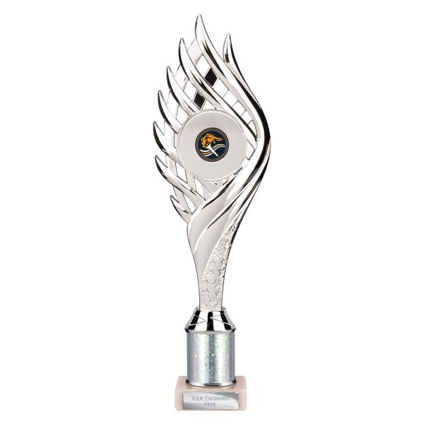 Wildfire Tube Trophy | Silver | 315mm