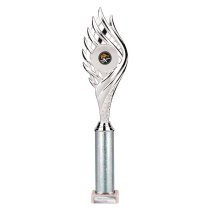 Wildfire Tube Trophy | Silver | 415mm