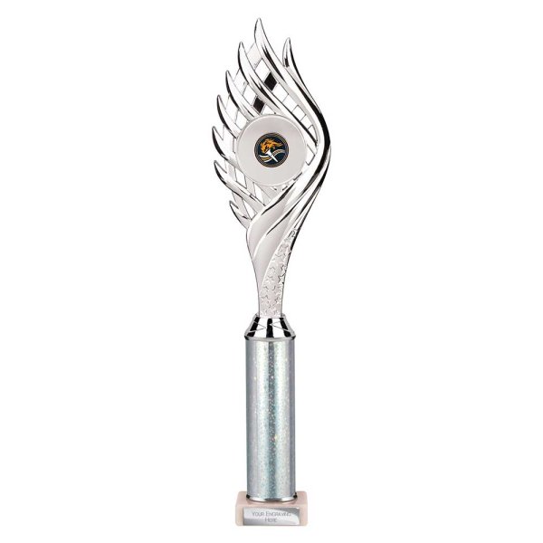 Wildfire Tube Trophy | Silver | 415mm
