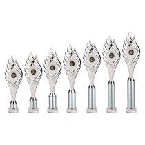 Wildfire Tube Trophy | Silver | 415mm