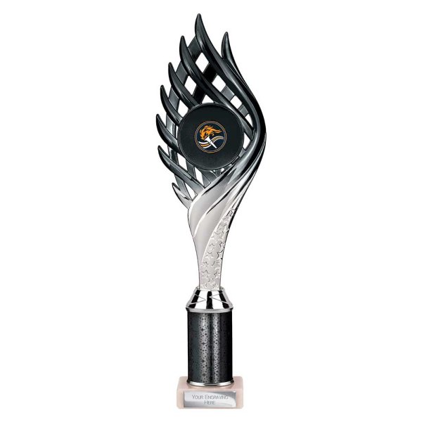 Wildfire Tube Trophy | Black & Silver | 340mm