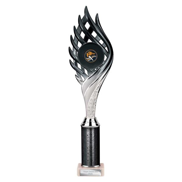 Wildfire Tube Trophy | Black & Silver | 365mm