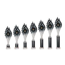 Wildfire Tube Trophy | Black & Silver | 390mm