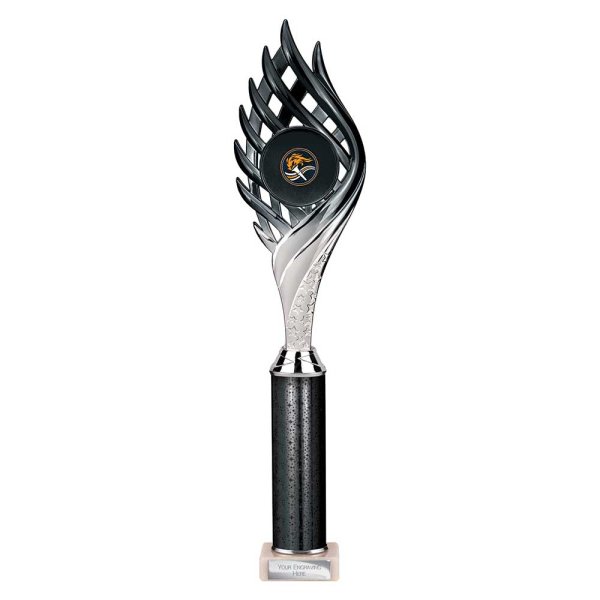 Wildfire Tube Trophy | Black & Silver | 415mm