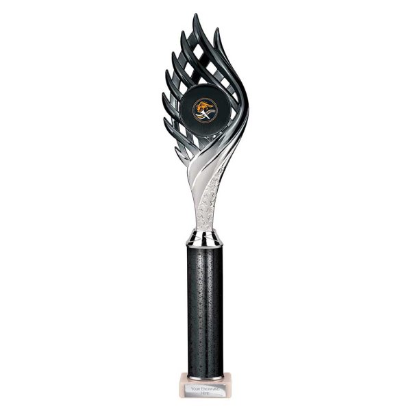 Wildfire Tube Trophy | Black & Silver | 440mm