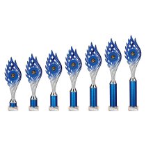 Wildfire Tube Trophy | Blue & Silver | 365mm