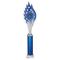 Wildfire Tube Trophy | Blue & Silver | 440mm