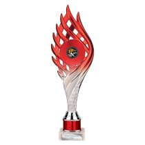 Wildfire Tube Trophy | Red and Silver | 290mm
