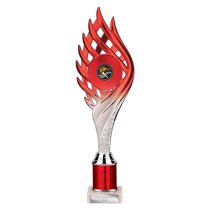 Wildfire Tube Trophy | Red and Silver | 315mm