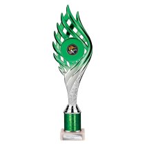 Wildfire Tube Trophy | Green and Silver | 315mm