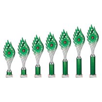Wildfire Tube Trophy | Green and Silver | 365mm