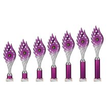Wildfire Tube Trophy | Purple and Silver | 315mm