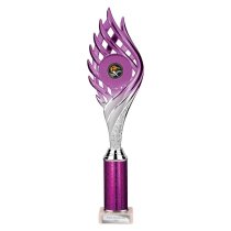 Wildfire Tube Trophy | Purple and Silver | 365mm