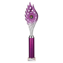 Wildfire Tube Trophy | Purple and Silver | 440mm
