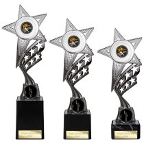 Innov8 Star Trophy | Silver & Black | 275mm