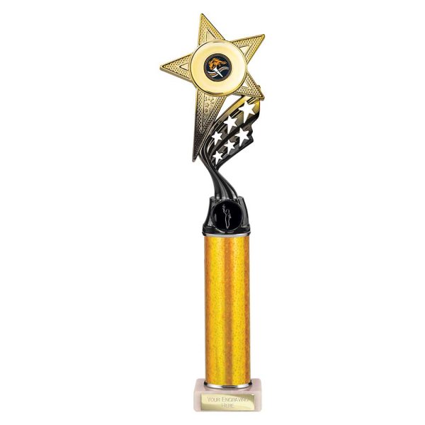 Innov8 -Tube Trophy | Gold & Black | 375mm