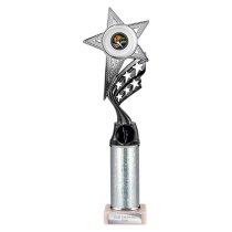 Innov8 -Tube Trophy | Silver & Black | 325mm