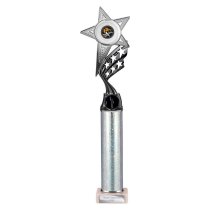 Innov8 -Tube Trophy | Silver & Black | 400mm