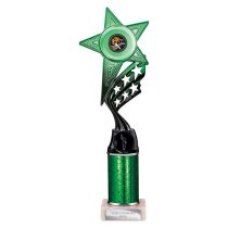 Innov8 -Tube Trophy | Green & Black | 300mm