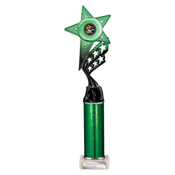 Innov8 -Tube Trophy | Green & Black | 350mm