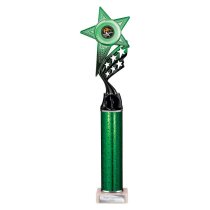 Innov8 -Tube Trophy | Green & Black | 400mm