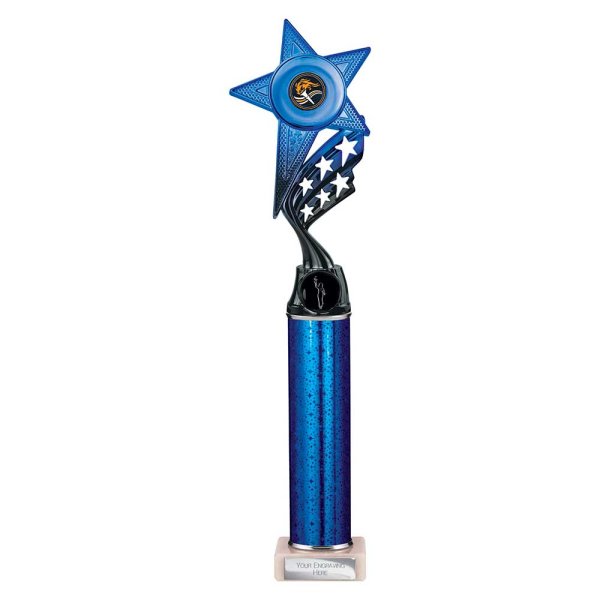 Innov8 -Tube Trophy | Blue & Black | 400mm