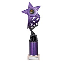 Innov8 -Tube Trophy | Purple & Black | 300mm