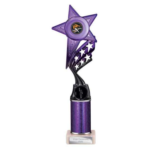 Innov8 -Tube Trophy | Purple & Black | 300mm