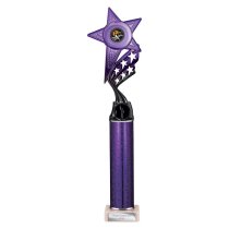 Innov8 -Tube Trophy | Purple & Black | 400mm