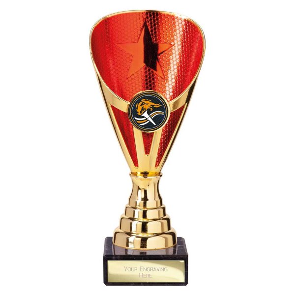 Rising Stars Premium Trophy | Gold & Red | 175mm