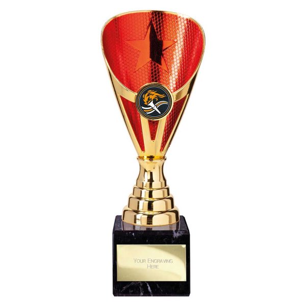 Rising Stars Premium Trophy | Gold & Red | 205mm