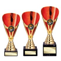 Rising Stars Premium Trophy | Gold & Red | 205mm
